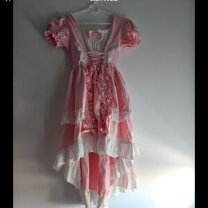 Pink Ruffled Kids Dress
